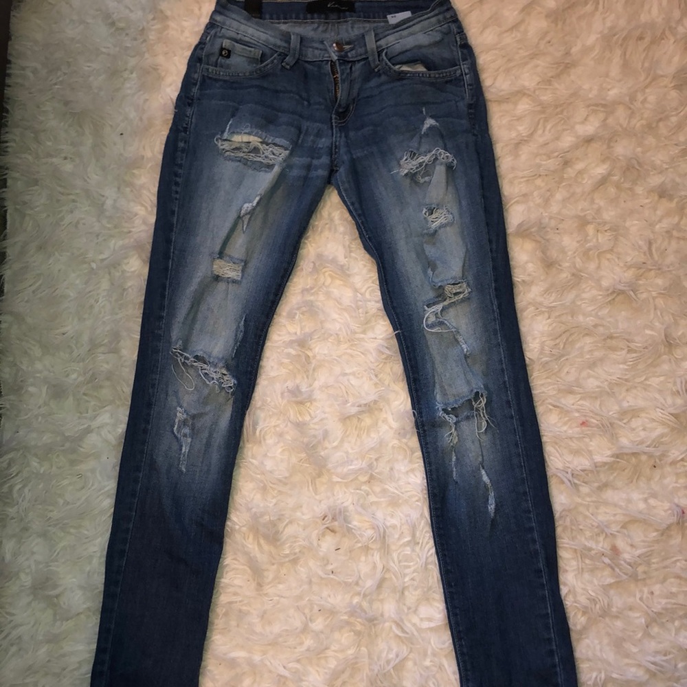 Kancan medium/light wash skinnies
